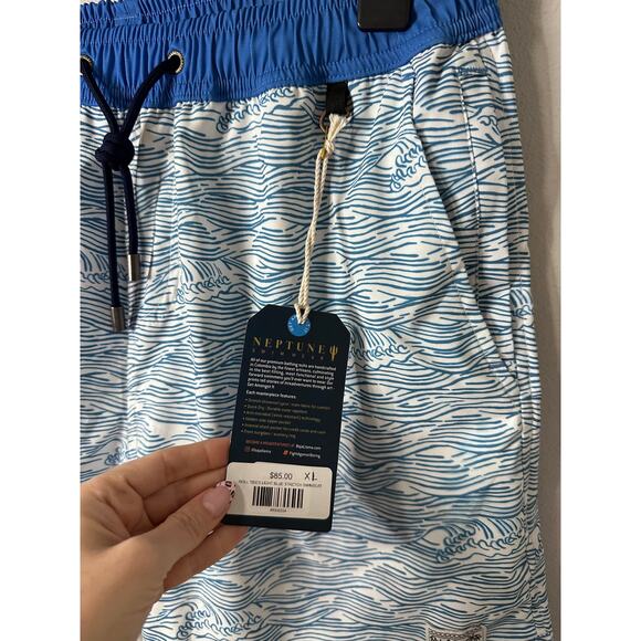 New Baja llama Roll roll Tides Blue Swim Trunk Size XL - Picture 3 of 3